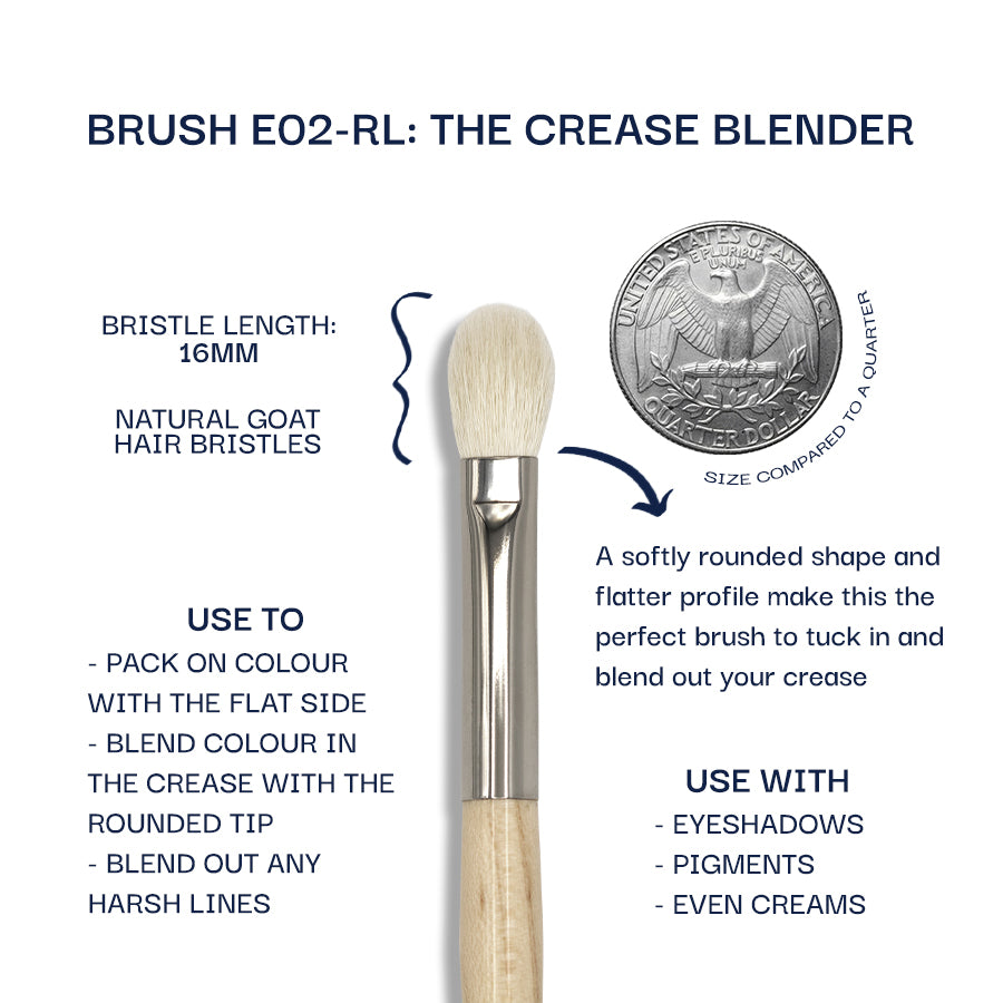 Eyeshadow Brush E02-RL – Bristles Beauty